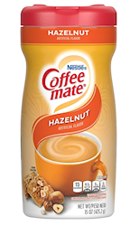 CREAMER, HAZELNUT, POWDERED, COFFEE-MATE, 15 OZ. LARGE
