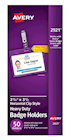 BADGE HOLDER, CLIP ON, CLEAR, 50/BOX THUMBNAIL