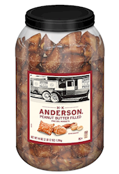 PRETZELS, PEANUT BUTTER FILLED, NUGGETS, ANDERSON, 44 OZ. LARGE