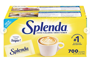 SWEETENER, SPLENDA, ZERO CALORIE, 700/CT LARGE