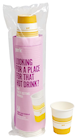 PAPER HOT CUPS, WHITE/YELLOW, 8 OZ., 50/CT THUMBNAIL
