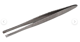 TWEEZERS, STAINLESS STEEL, 3" THUMBNAIL