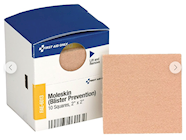 BANDAGE WRAPS, MOLESKIN, 2 X 2", 10/BOX THUMBNAIL