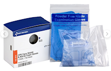 CPR FACE SHIELD, RESCUE BREATHER, WITH GLOVES THUMBNAIL