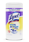 DISINFECTING WIPES, LYSOL, DUAL ACTION, CITRUS, 75 WIPES/PK THUMBNAIL