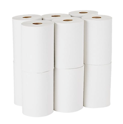 PAPER TOWELS, HARDWOUND, RECYCLED, NON-PERFORATED, 1-PLY, 350 FT/ROLL, 12 ROLLS/CT LARGE
