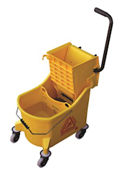 BUCKET AND WRINGER COMBO UNIT, YELLOW, 36 QT, 1/EA LARGE