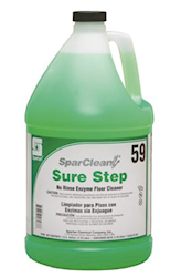 CLEANER, ENZYME FLOOR, SPARTAN, SURE STEP, CLEAN SCENT, 1 GAL. LARGE