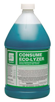 CLEANER, DISINFECTANT, DEODORANT, SPARTAN, CONSUME ECO-LYZER, FLORAL SCENT, 1 GAL. MAIN