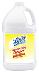 Disinfectant / Air Sanitizer, Lysol Deodorizing  Cleaner Lemon Scent 1 Gallon  LARGE
