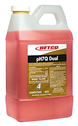 NEUTRAL DISINFECTANT CLEANER, BETCO pH7Q DUAL., LEMON SCENT, 2L., 4/CT LARGE