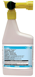 ODOR ELIMINATOR, DUMPSTER FRESH, CLEANER/DEODORIZER, DIVERSEY, 1 QT., 4/CS LARGE