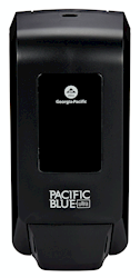 DISPENSER, HAND SOAP OR SANITIZER, PACIFIC BLUE ULTRA, GEORGIA PACIFIC PROFESSIONAL, BLACK LARGE