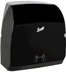 DISPENSER, HARD ROLL TOWELS, SLIMROLL, SCOTT MOD, BLACK LARGE