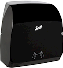 DISPENSER, HARD ROLL TOWELS, SLIMROLL, SCOTT MOD, BLACK THUMBNAIL