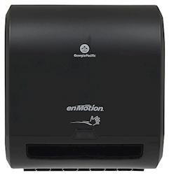 DISPENSER, HARDWOUND TOWEL, enMOTION IMPULSE, 8" AUTOMATED, BLACK, (accomodates enMotion 8" rolls) MAIN