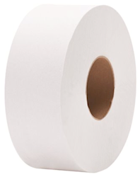 BATH TISSUE, 2-PLY, 100% RECYCLED, UNIVERSAL FIT, 9", GREEN HERITAGE, 525' PER ROLL, 12 ROLLS / CS LARGE
