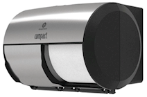 DISPENSER, 2-ROLL, SIDE-BY-SIDE CORELESS, GP PRO, FAUX STAINLESS, (56796A) THUMBNAIL