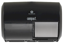 DISPENSER, CORELESS/COMPACT ROLL, DOUBLE ROLL, SIDE-BY-SIDE, GEORGIA PACIFIC PRO, BLACK, 56784A THUMBNAIL