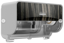 DISPENSER, TOILET PAPER, 2-ROLL, CORELESS, HORIZONTAL , EBONY WOOD GRAIN (58752) THUMBNAIL