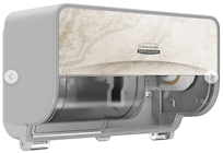 DISPENSER, TOILET PAPER, 2-ROLL, CORELESS, HORIZONTAL , WARM MARBLE (58742) THUMBNAIL