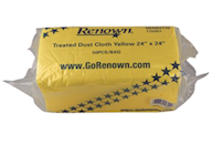DUST CLOTHS, TREATED, 24"X24", YELLOW, RENOWN THUMBNAIL