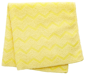 MICROFIBER CLOTHS, ALL-PURPOSE CLEANING WIPING CLOTHS, YELLOW, RUBBERMAID, 12/CT LARGE