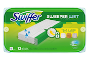 MOP CLOTHS, SWIFFER SWEEPER SYSTEM, WET PREMOISTENED REFILL CLOTHS, 12/PACK THUMBNAIL