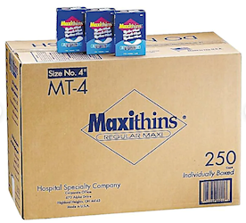 FEMININE NAPKINS, MAXITHINS, REGULAR, 250/CT LARGE