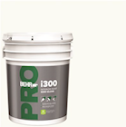 PAINT, WHITE, SEMI-GLOSS, INTERIOR, BEHR PRO, I300 BASE, 5 GALLON THUMBNAIL