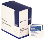ALCOHOL WIPES, ANTISEPTIC, CLEANSING WIPES, STERILE, 1 WIPE/PK, 200 PACKS/CT THUMBNAIL