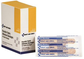 BANDAGES, ADHESIVE, FABRIC, KNUCKLE, 40/BOX LARGE