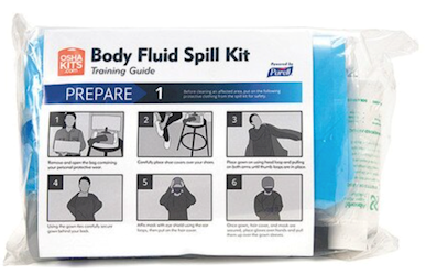BODY FLUID SPILL KIT, PURELL, REFILL, FRAGRANCE FREE, 2-REFILLS PER CARTON LARGE