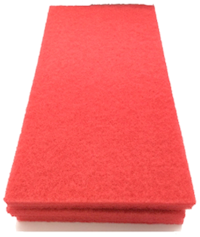 28", RED, FLOOR PADS, SPRAY BUF, 14" X 28", 5/CT MAIN
