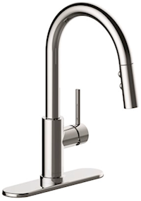 FAUCET, KITCHEN, SINGLE-HANDLE, PULL-DOWN SPRAYER, SEASONS WESTWIND, CHROME MAIN