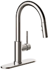 FAUCET, KITCHEN, SINGLE-HANDLE, PULL-DOWN SPRAYER, SEASONS WESTWIND, CHROME THUMBNAIL