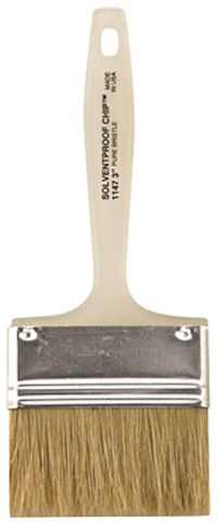 PAINT BRUSH, 3" FLAT, SOLVENT-PROOF, WOOSTER, 24/CT MAIN