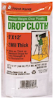 DROP CLOTH, CLEAR, PLASTIC SHEETING, FROST KING, 9FT X 12FT THUMBNAIL