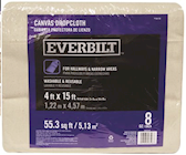 DROP CLOTH, CANVAS, WASHABLE & REUSABLE, HEAVYWEIGHT, EVERBILT, 4FT X 15FT THUMBNAIL