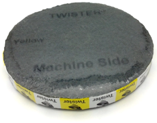 13", YELLOW, FLOOR PADS, TWISTER, 1500 GRIT, 2/CT LARGE