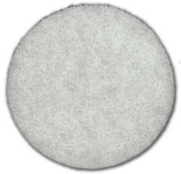 23", WHITE, POLISHING FLOOR PADS, EXTRA FINE, 5/CT LARGE