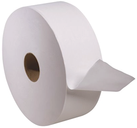 TOILET TISSUE, JUMBO, WHITE, TORK, 2-PLY, 1600 FT/ROLL, 6 ROLLS/CT LARGE