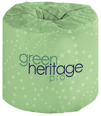TOILET TISSUE, STANDARD, WHITE, RECYCLED, GREEN HERITAGE, 2-PLY, 500 SHEETS/ROLL, 96 ROLLS/CT MAIN