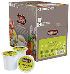 GREEN TEA, CELESTIAL SEASONINGS, KEURIG K-CUPS, 24/BX LARGE