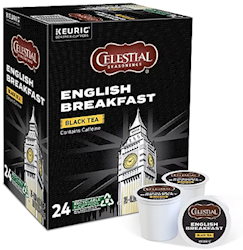 BLACK TEA, CELESTIAL SEASONINGS, BREAKFAST BLEND, KEURIG K-CUPS, 24/BX LARGE
