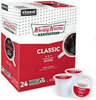 COFFEE, MEDIUM ROAST, KRISPY KREME, CLASSIC, KEURIG K-CUPS, 24/CT THUMBNAIL