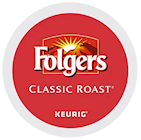 COFFEE, MEDIUM ROAST, FOLGERS, CLASSIC, KEURIG K-CUPS, 96/CT THUMBNAIL