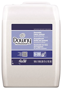 FABRIC SOFTENER, UNSCENTED, DOWNY PROFESSIONAL, 5 GALLON MAIN