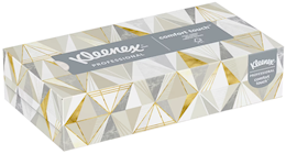 FACIAL TISSUE, KLEENEX, STANDARD, 2-PLY, WHITE, 125 TISSUES/BX, 1/EA THUMBNAIL