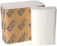 PAPER TOWELS, MULTIFOLD, RECYCLED, GP PACIFIC BLUE, 2-PLY, 200 SHEETS/PK, 40 PACKS/CT MAIN